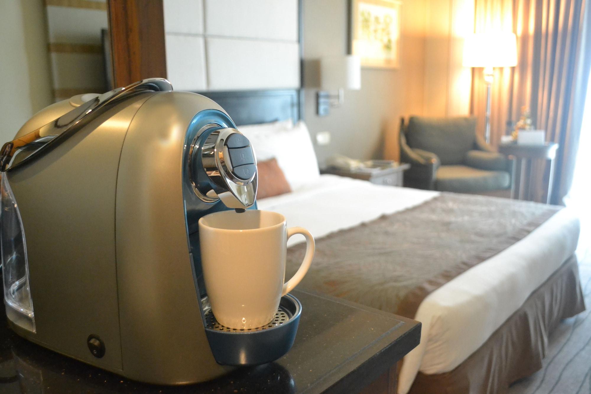 Hotel Marco Polo Davao City Exteriér fotografie A Nespresso machine in a hotel room